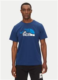 T-SHIRT MOUNTAIN LINE NF0A87NT ΜΠΛΕ REGULAR FIT THE NORTH FACE