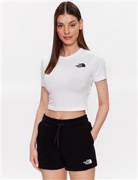 T-SHIRT NF0A55AO ΛΕΥΚΟ CROPPED FIT THE NORTH FACE από το MODIVO