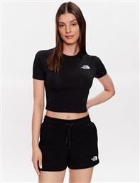 T-SHIRT NF0A55AO ΜΑΥΡΟ CROPPED FIT THE NORTH FACE