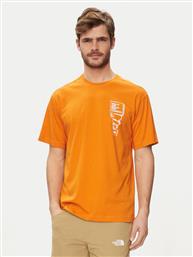T-SHIRT NF0A87FF ΠΟΡΤΟΚΑΛΙ REGULAR FIT THE NORTH FACE