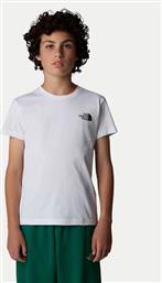 T-SHIRT REDBOX NF0A89VT ΛΕΥΚΟ REGULAR FIT THE NORTH FACE