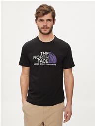 T-SHIRT RUST 2 NF0A87NW ΜΑΥΡΟ REGULAR FIT THE NORTH FACE