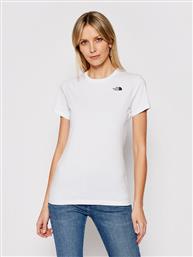 T-SHIRT SIMPLE DOME NF0A4T1A ΛΕΥΚΟ REGULAR FIT THE NORTH FACE