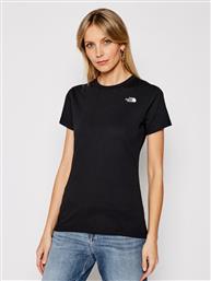 T-SHIRT SIMPLE DOME NF0A4T1A ΜΑΥΡΟ REGULAR FIT THE NORTH FACE από το MODIVO