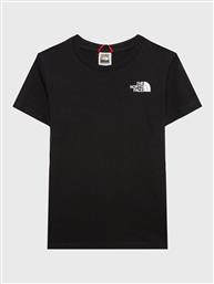 T-SHIRT SIMPLE DOME NF0A82EA ΜΑΥΡΟ REGULAR FIT THE NORTH FACE από το MODIVO