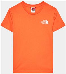 T-SHIRT SIMPLE DOME NF0A82EA ΠΟΡΤΟΚΑΛΙ REGULAR FIT THE NORTH FACE