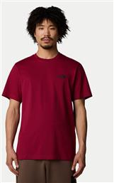 T-SHIRT SIMPLE DOME NF0A87NG ΜΠΟΡΝΤΟ REGULAR FIT THE NORTH FACE από το MODIVO