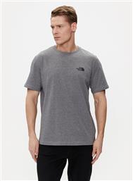 T-SHIRT SIMPLE DOME NF0A87NG ΓΚΡΙ REGULAR FIT THE NORTH FACE από το MODIVO