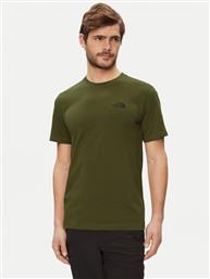 T-SHIRT SIMPLE DOME NF0A87NG ΠΡΑΣΙΝΟ REGULAR FIT THE NORTH FACE από το MODIVO
