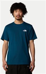 T-SHIRT SIMPLE DOME NF0A87NG ΣΚΟΥΡΟ ΜΠΛΕ REGULAR FIT THE NORTH FACE από το MODIVO