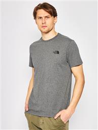 T-SHIRT SIMPLE DOME TEE NF0A2TX5 ΓΚΡΙ REGULAR FIT THE NORTH FACE από το MODIVO