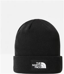 UNISEX ΣΚΟΥΦΟΣ ΜΟΝΟΧΡΩΜΟΣ ΜΕ CONTRAST LOGO PATCH ''DOCK WORKER'' - NF0A3FNTJK31 ΜΑΥΡΟ THE NORTH FACE