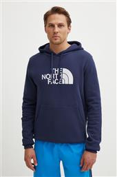 ΒΑΜΒΑΚΕΡΗ ΜΠΛΟΥΖΑ M DREW PEAK PULLOVER HOODIE ΧΡΩΜΑ: ΝΑΥΤΙΚΟ ΜΠΛΕ, ΜΕ ΚΟΥΚΟΥΛΑ, NF00AHJY8K21 THE NORTH FACE