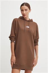 ΒΑΜΒΑΚΕΡΟ ΦΟΡΕΜΑ ZUMU HOODED DRESS ΧΡΩΜΑ: ΚΑΦΕ, NF0A89F81OI1 THE NORTH FACE