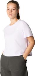 W CROPPED SIMPLE DOME TEE NF0A87U4PMI-PMI ΛΙΛΑ THE NORTH FACE από το ZAKCRET SPORTS