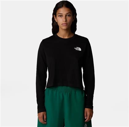 W L/S SIMPLE DOME CROP TNF BLAC (9000189421-4617) THE NORTH FACE από το COSMOSSPORT