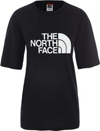 W RELAXED EASY TEE NF0A4M5PJK3-JK3 ΜΑΥΡΟ THE NORTH FACE