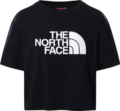 W S/S CROPPED EASY TEE NF0A87NAJK3-JK3 ΜΑΥΡΟ THE NORTH FACE από το ZAKCRET SPORTS