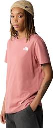 W S/S RELAXED REDBOX TEE NF0A87NKNXQ-NXQ ΜΠΟΡΝΤΟ THE NORTH FACE από το ZAKCRET SPORTS