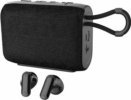 ΦΟΡΗΤΟ ΗΧΕΙΟ ΑΚΟΥΣΤΙΚΑ BLUETOOTH - ΜΑΥΡΟ THE SOURCE