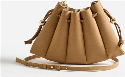 ΓΥΝΑΙΚΕΙΑ ΤΣΑΝΤΑ CROSSBODY VEGAN SUEDE ''DAFNE'' - TMFW25DFSUE124 ΜΠΕΖ THEMOIRE