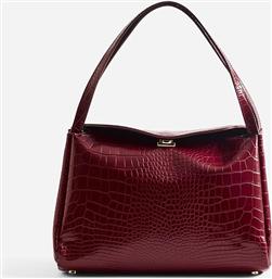 ΓΥΝΑΙΚΕΙΑ ΤΣΑΝΤΑ ΩΜΟΥ VEGAN CROCO ''EUDORA'' - TMFW25EUDR120 ΜΠΟΡΝΤΟ THEMOIRE