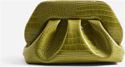 ΓΥΝΑΙΚΕΙΟ ΤΣΑΝΤΑΚΙ CLUTCH VEGAN CROCO ''TIA'' - TMFW25TR56 ΠΡΑΣΙΝΟ ΑΝΟΙΧΤΟ THEMOIRE