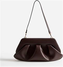 ΓΥΝΑΙΚΕΙΟ ΤΣΑΝΤΑΚΙ CLUTCH VEGAN ''EMERA'' - TMFW25EMRN109 ΚΑΦΕ ΣΚΟΥΡΟ THEMOIRE