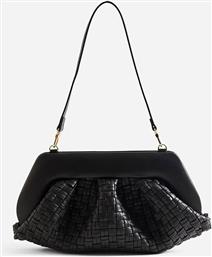 ΓΥΝΑΙΚΕΙΟ ΤΣΑΝΤΑΚΙ CLUTCH VEGAN MICRO WEAVED ''EMERA'' - TMFW25EMRMW1 ΜΑΥΡΟ THEMOIRE