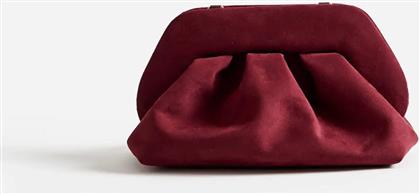 ΓΥΝΑΙΚΕΙΟ ΤΣΑΝΤΑΚΙ CLUTCH VEGAN SUEDE ''TIA'' - TMFW25TSUE120 ΜΠΟΡΝΤΟ THEMOIRE