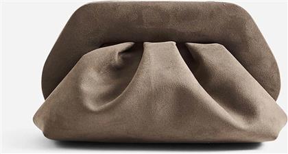 ΓΥΝΑΙΚΕΙΟ ΤΣΑΝΤΑΚΙ CLUTCH VEGAN SUEDE ''TIA'' - TMFW25TSUE58 TAUPE THEMOIRE