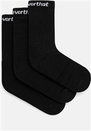 ΚΑΛΤΣΕΣ SP-LOGO SOCKS 3-PACK ΧΡΩΜΑ: ΜΑΥΡΟ, TN241WUNSO01 THISISNEVERTHAT