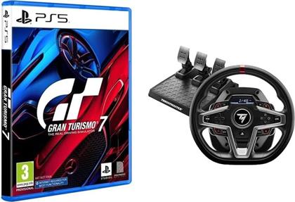 T248X ΤΙΜΟΝΙΕΡΑ ΜΕ ΠΕΤΑΛΙΑ ΓΙΑ PS5,PS4,PC GRAN TURISMO 7 PS5 THRUSTMASTER