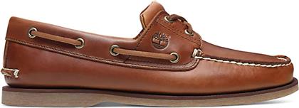 ΑΝΔΡΙΚΑ ΔΕΡΜΑΤΙΝΑ BOAT SHOES ΜΕ ΑΝΑΓΛΥΦΟ LOGO ''CLASSIC BOAT 2 EYE'' - TB0A232XF741-** ΤΑΜΠΑ TIMBERLAND