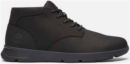 ΑΝΔΡΙΚΑ ΔΕΡΜΑΤΙΝΑ ΜΠΟΤΑΚΙΑ ''PARKER STREET MID LACE UP'' - TB0A6C7TEL31 ΜΑΥΡΟ TIMBERLAND