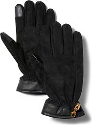 ΑΝΔΡΙΚΑ ΔΕΡΜΑΤΙΝΑ ΓΑΝΤΙΑ WINTER HILL NUBUCK GLOVE WITH TOUCH TIPS TB0A65ST001 ΜΑΥΡΟ TIMBERLAND