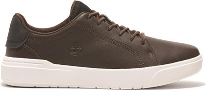 ΑΝΔΡΙΚΑ ΔΕΡΜΑΤΙΝΑ ΠΑΠΟΥΤΣΙΑ SENECA BAY LOW LACE SNEAKER DARK BROWN FULL GRAIN TB0A41F7W01 ΚΑΦΕ TIMBERLAND