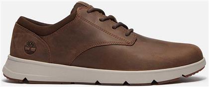 ΑΝΔΡΙΚΑ ΔΕΡΜΑΤΙΝΑ SNEAKERS ''PARKER STREET LOW LACE UP'' - TB0A6C8EW011 ΚΑΦΕ TIMBERLAND