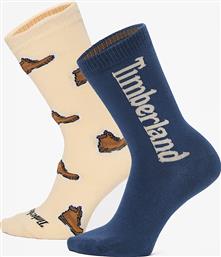 ΑΝΔΡΙΚΕΣ ΚΑΛΤΣΕΣ 2 ΖΕΥΓΗ 2PACK ALLOVER BOOT PRINT CREW SOCK TB0A6BTB280 ΜΠΕΖ- ΜΠΛΕ TIMBERLAND