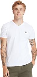 ΑΝΔΡΙΚΗ ΜΠΛΟΥΖΑ DUNSTAN RIVER V-NECK T-SHIRT TB0A2BPT-100 ΛΕΥΚΟ TIMBERLAND