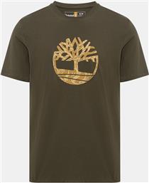 ΑΝΔΡΙΚΗ ΜΠΛΟΥΖΑ T-SHIRT KENN CAMO TREE LOGO TB0A6DTSA58 ΠΡΑΣΙΝΟ TIMBERLAND