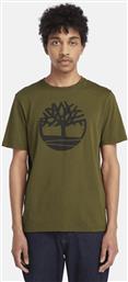 ΑΝΔΡΙΚΗ ΚΟΝΤΟΜΑΝΙΚΗ ΜΠΛΟΥΖΑ - KENNEBEC RIVER TREE LOGO DARK OLIVE TIMBERLAND