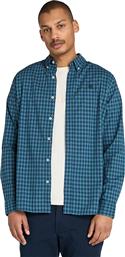 ΑΝΔΡΙΚΟ ΠΟΥΚΑΜΙΣΟ ΚΑΡΟ STRETCH POPLIN GINGHAM SHIRT TB0A5M2EG66 ΜΠΛΕ TIMBERLAND