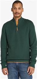ΑΝΔΡΙΚΟ ΠΟΥΛΟΒΕΡ TEXTURED ΜΕ ΦΕΡΜΟΥΑΡ 1/2 REGULAR FIT ''WILLIAMS RIVER'' - TB0A5M8P3171 ΠΡΑΣΙΝΟ ΣΚΟΥΡΟ TIMBERLAND