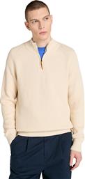 ΑΝΔΡΙΚΟ ΠΟΥΛΟΒΕΡ WILLIAMS RIVER TEXTURED 1/4 ZIP SWEATER TB0A5M8PEFL ΕΚΡΟΥ TIMBERLAND