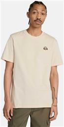ΑΝΔΡΙΚΟ T-SHIRT ΜΟΝΟΧΡΩΜΟ ΜΕ ΚΕΝΤΗΜΕΝΟ ΛΟΓΟΤΥΠΟ REGULAR FIT - TB0A5MRXEFL1 ΜΠΕΖ TIMBERLAND