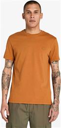ΑΝΔΡΙΚΟ T-SHIRT ΜΟΝΟΧΡΩΜΟ ΜΕ ΚΕΝΤΗΜΕΝΟ ΛΟΓΟΤΥΠΟ SLIM FIT ''DUNSTAN RIVER'' - TB0A2BPRC391 ΤΑΜΠΑ TIMBERLAND