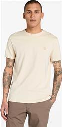 ΑΝΔΡΙΚΟ T-SHIRT ΜΟΝΟΧΡΩΜΟ ΜΕ ΚΕΝΤΗΜΕΝΟ ΛΟΓΟΤΥΠΟ SLIM FIT ''DUNSTAN RIVER'' - TB0A2BPREFL1 ΜΠΕΖ TIMBERLAND