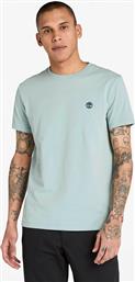 ΑΝΔΡΙΚΟ T-SHIRT ΜΟΝΟΧΡΩΜΟ ΜΕ ΚΕΝΤΗΜΕΝΟ ΛΟΓΟΤΥΠΟ SLIM FIT ''DUNSTAN RIVER'' - TB0A2BPREYM1 ΒΕΡΑΜΑΝ ΑΝΟΙΧΤΟ TIMBERLAND