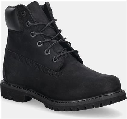 ΜΠΟΤΑΚΙΑ ΑΠΟ ΔΕΡΜΑ NUBUCK 6IN PREMIUM BOOT ΧΡΩΜΑ: ΜΑΥΡΟ, TB18658A0011 TIMBERLAND